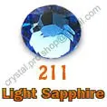 Ss7 Swarovski элементы свет сапфир ( 211 ) 432 шт. нет исправлений горный хрусталь круглый