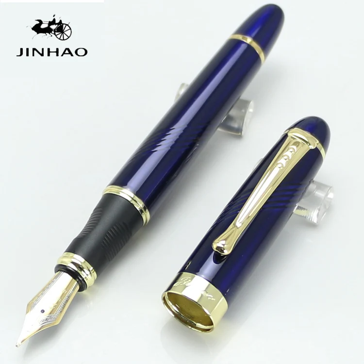 JINHAO X450 темно синее и Золотое перо с широким основанием авторучка Канцтовары