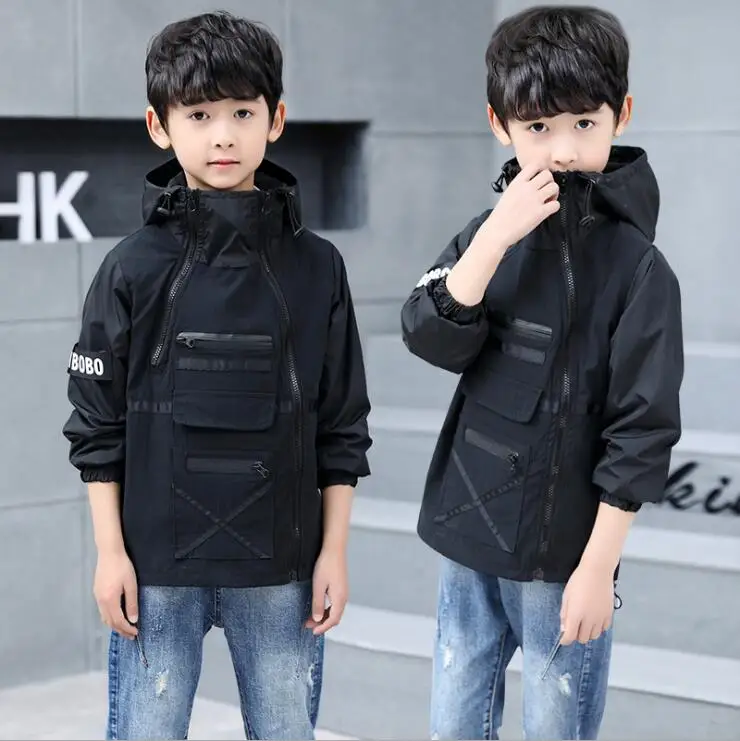 Верхняя одежда для мальчиков Весенняя Новинка 2019 года Детская куртка с открытым