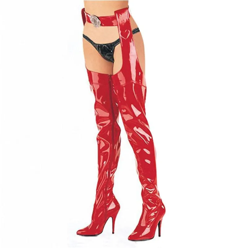 Сапоги выше колена плюс: 35–45 46 танцевальные ботинки со стальной трубкой для