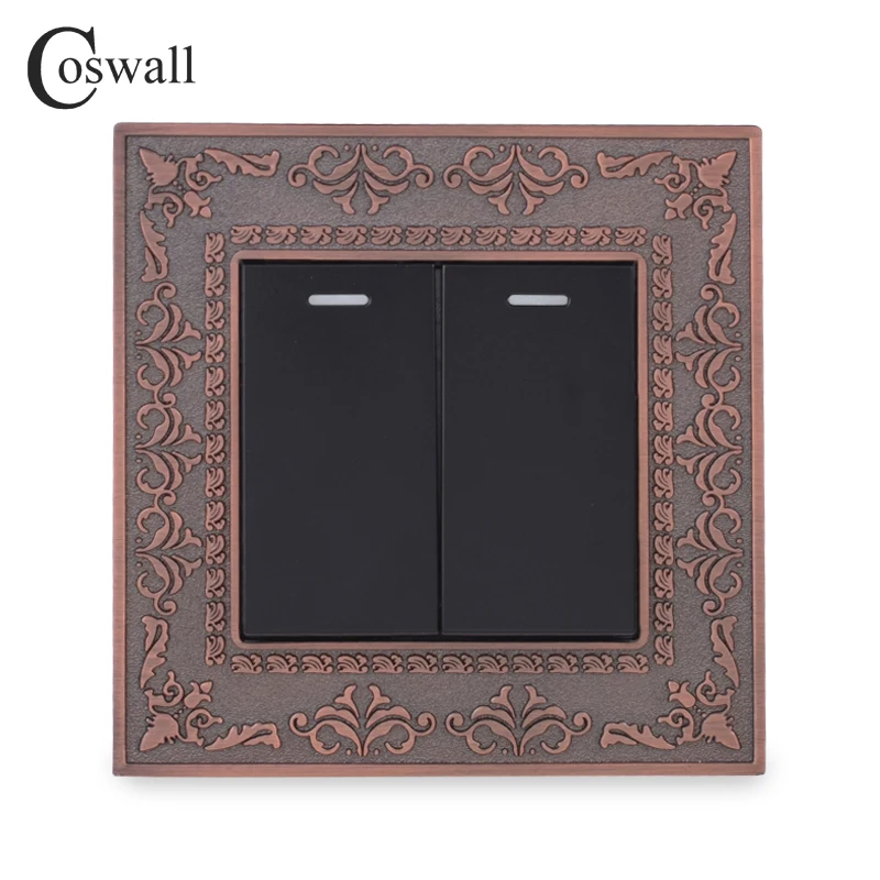 Переключатель света Coswall настенный Ретро светильник ключатель из цинкового