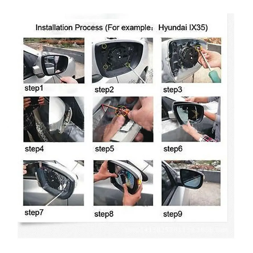 Автомобильные Боковые указатели поворота заднего зеркала светодиодные