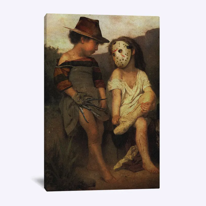 Freddy vs. Jason косплей эстетическая живопись для дома детей гостиной спальни Декор