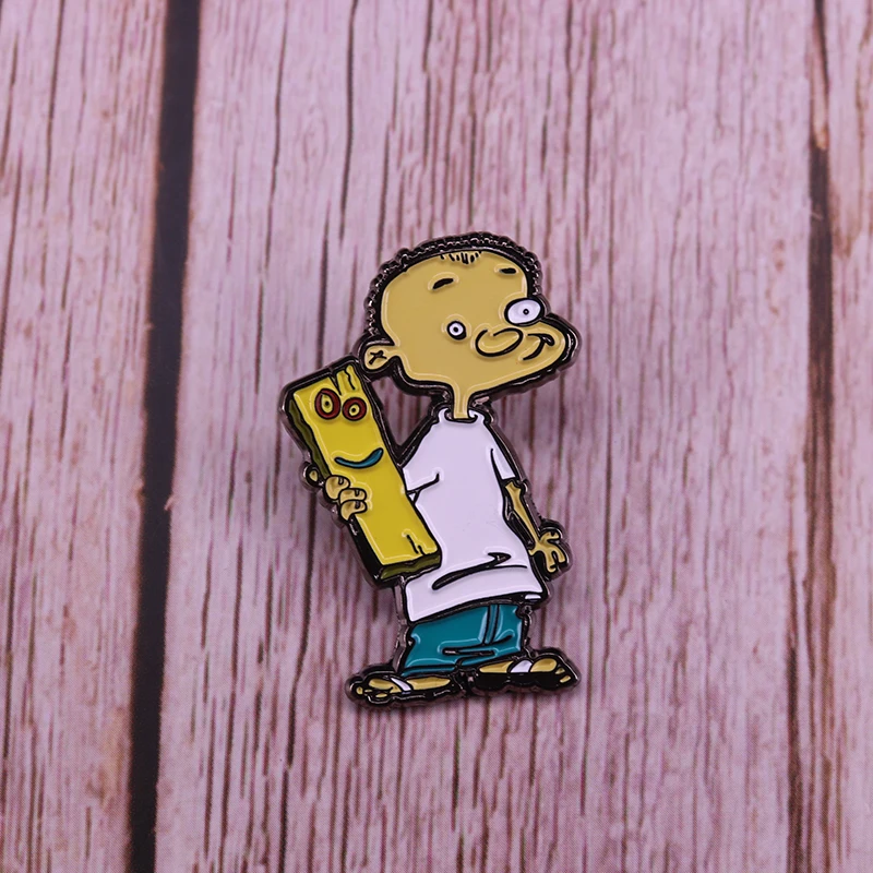 Jonny & Plank значок Ed Edd n Eddy Вдохновленный булавка милый мультфильм брошь поп культура