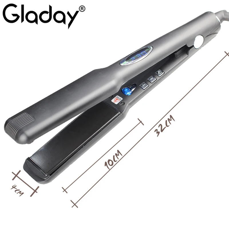 Выпрямитель волос Gladay с светодиодный дисплеем профессиональный утюжок для