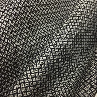 linchurui black white gray tiny plaid retro dyed process 20 silk 80 wool tweed dresses windbreaker vest fabric for sewing