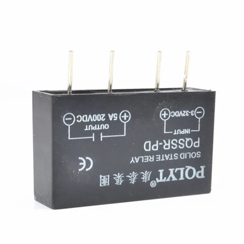 PQLYT 5A 200VDC PCB твердотельный релейный PQ пайка SSR для пайки 200VDC|pcb solid state relay|solid relaystate