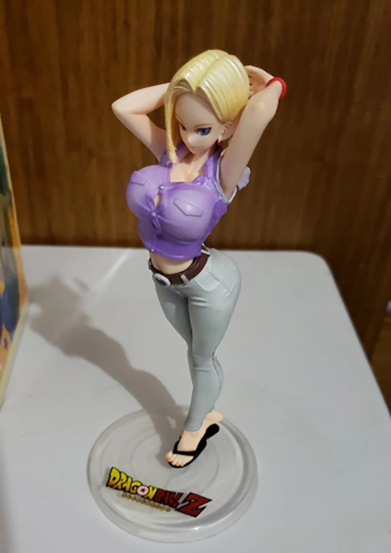 Аниме Dragon Ball Z сексуальный Android NO 18 лазурит джинсы ПВХ фигурка игрушка кукла модель подарок