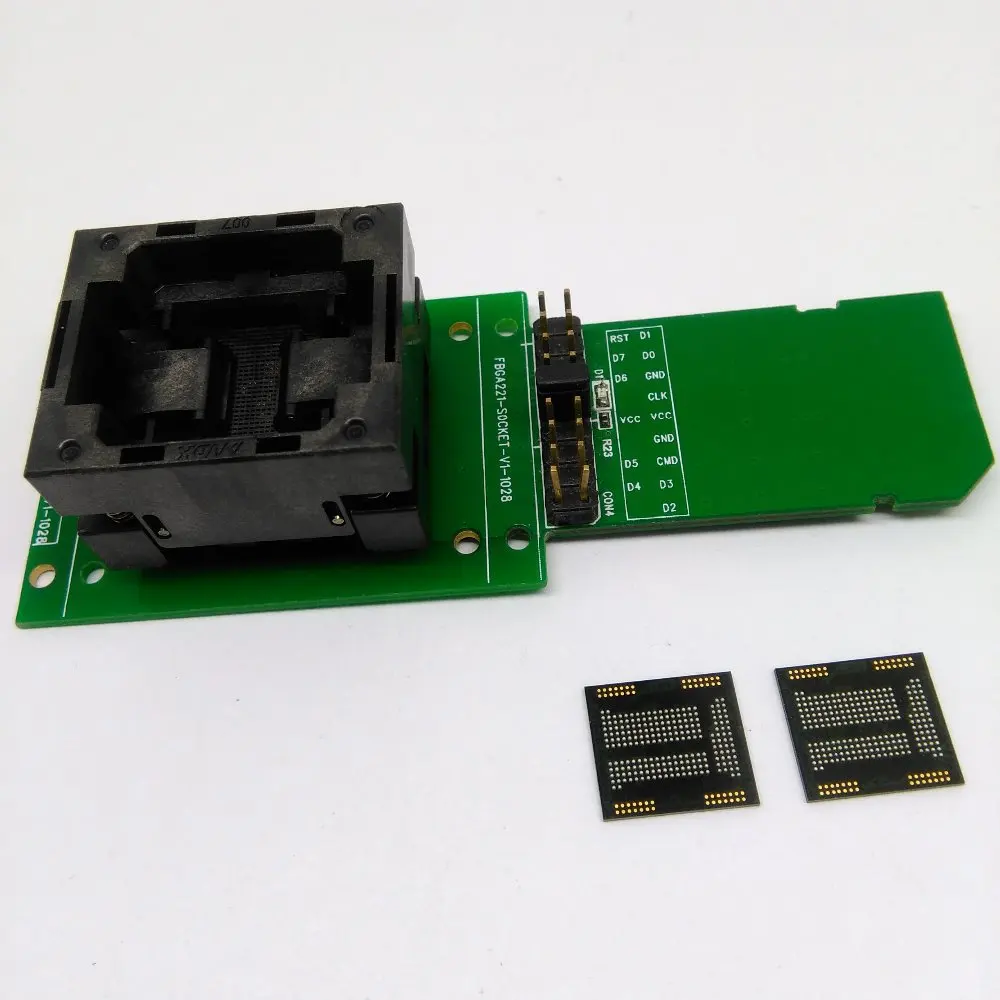 EMCP разъем для SD BGA 221 тестирования открытая верхняя структура eMCP программист nand