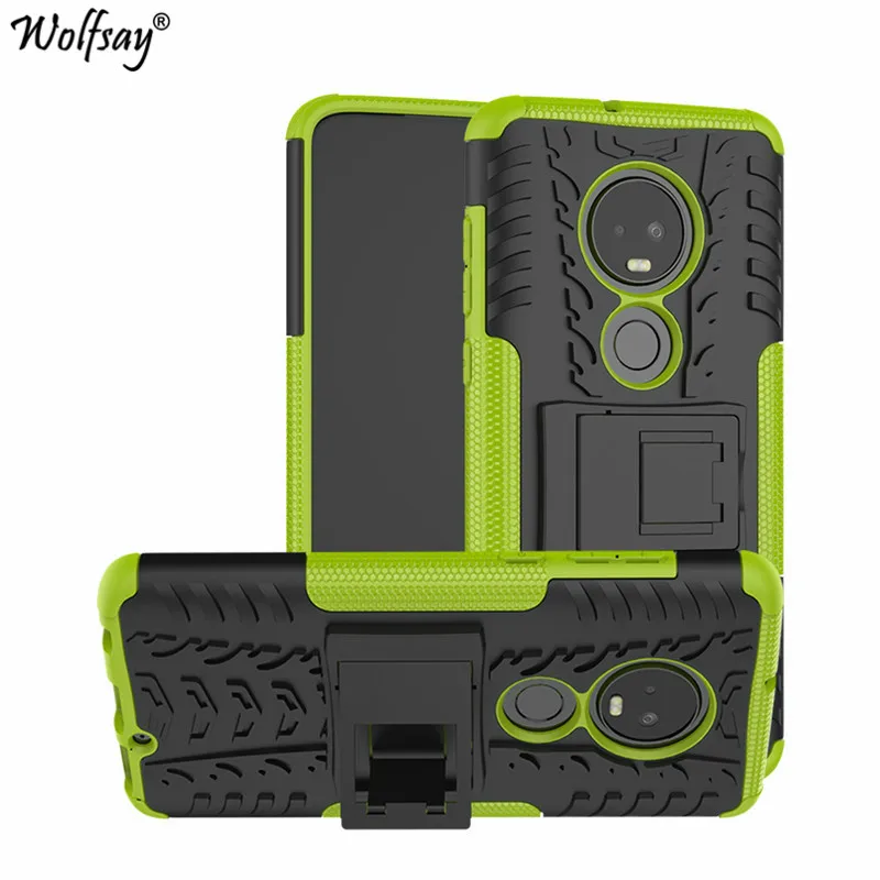 Wolfsay Cover For Moto G7 Case Shockproof Armor Rubber Phone Motorola Back G 7 Shell |
