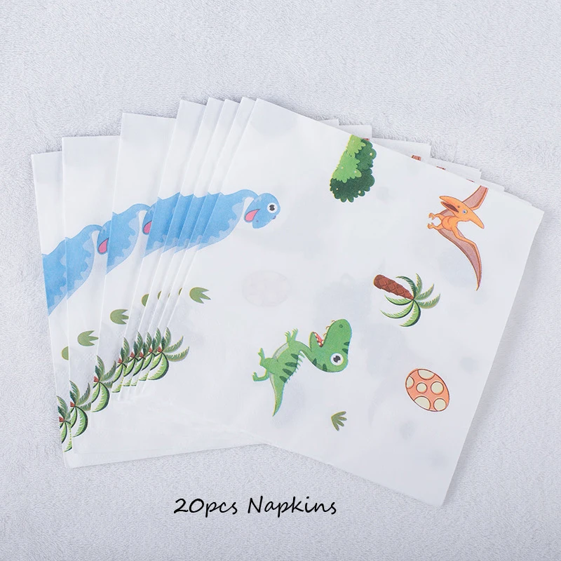 Omilut динозавр вечерние Одноразовые Набор посуды мультфильм Динозавр день