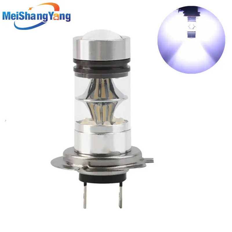 H7 светодиодный светильник Cree Chip 100W DC 12V~ 24V 360 градусов 20 SMD автомобильный противотуманный светильник белый светильник для парковки H11 9006/HB4 100W