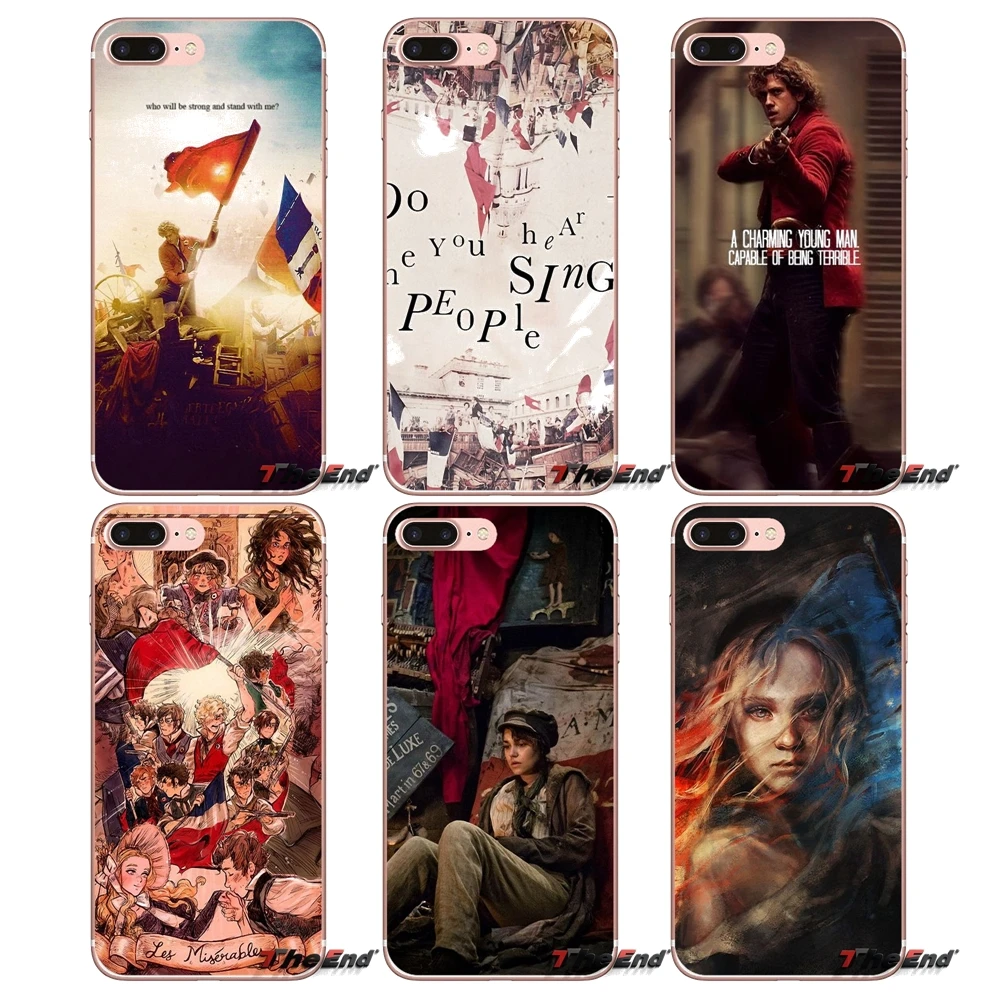 Les Miserables смешанные иллюстрации ТПУ чехол для iPhone X 4 4S 5 5S 5C SE 6 6S 7 8 Plus Samsung Galaxy J1 J3 J5 J7