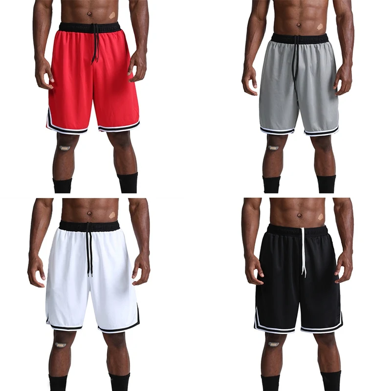 

fitness shorts With Invisible Pockets Men Drawstring Elastic Quick Drying Short Fifth Sports Trousers sportswear & accesso