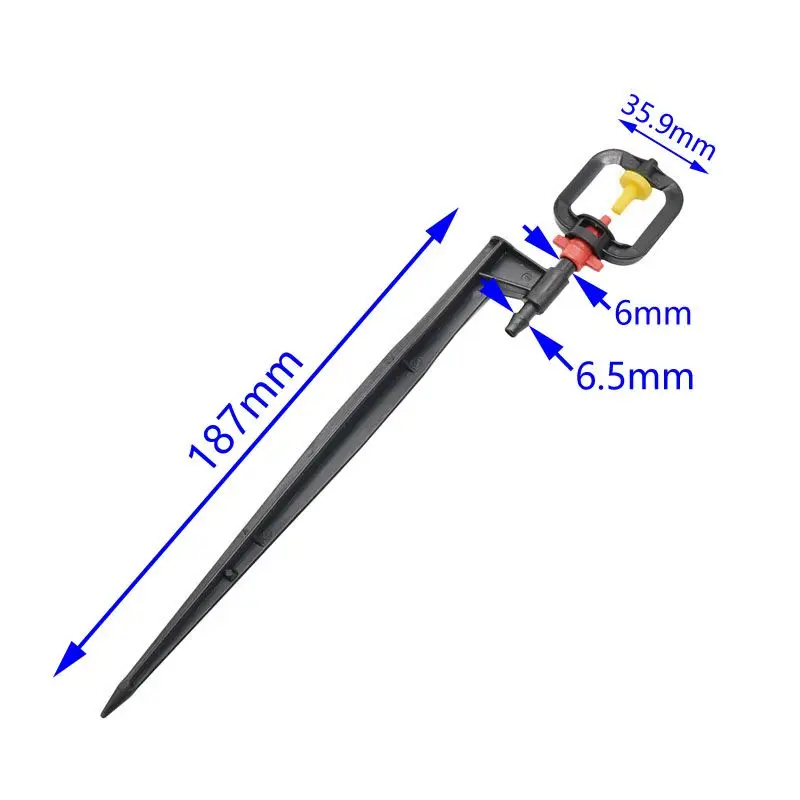 Пластиковая насадка распылитель для сада пластиковая полива газона 6 мм 5