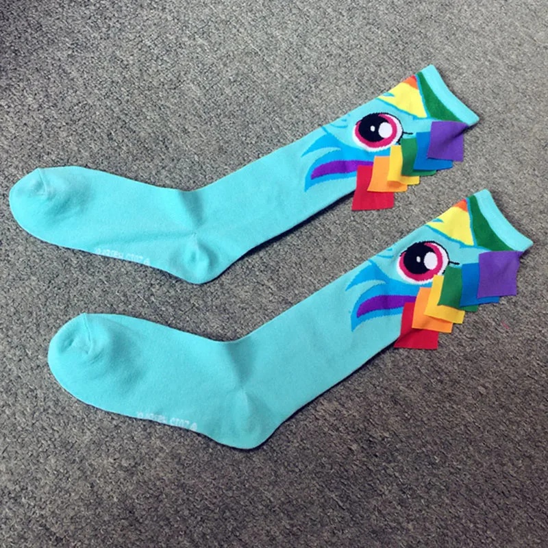 Детские гольфы до колен Новые Креативные спортивные носки детские для девочек