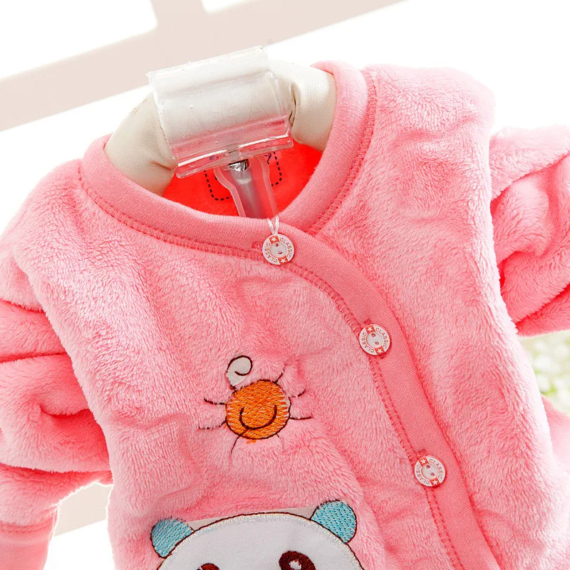 BibiCola autumn newborn baby cardigan boys girl clothes set 2pcs toddler infant warm outfits cartoon tops+pants | Детская одежда и