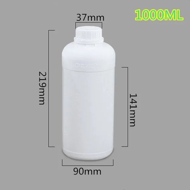 1000ML A Пустая пластиковая Фторированная бутылка с Пробивной крышкой, герметичный контейнер 50 мл/100 мл/200 мл/250 мл/500 мл/1000 мл - Цвет: 1000ML A