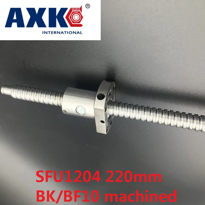 Линейный рельс Axk Бесплатная доставка Sfu1204 220 мм шариковый винт с одной шариковой