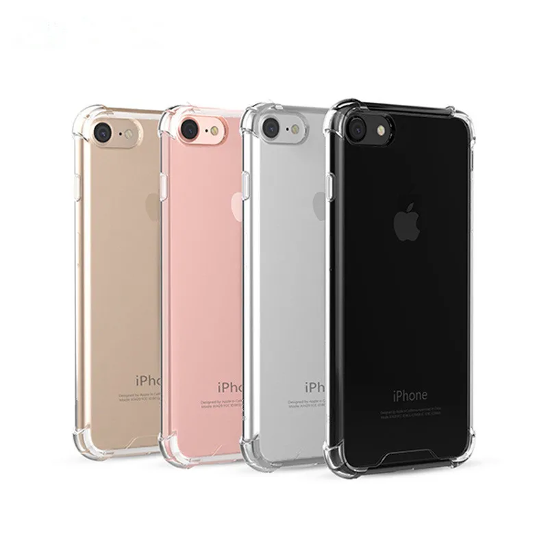 Ультра тонкий прозрачный мягкий ТПУ чехол для телефона для iPhone 7 8 Plus Capa прозрачный чехол s для iPhone X 6s 8 7 Plus 6 Чехол Пылезащитная заглушка 3