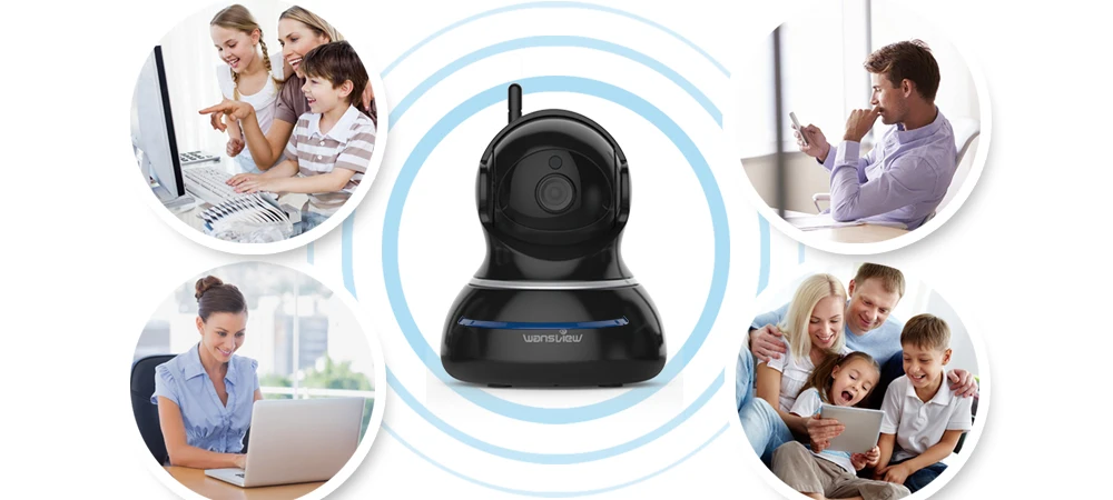 Беспроводная ip-камера Wansview Q3s 2MP с разрешением 1080P HD, Wi-Fi, охранное наблюдение, домашняя камера видеонаблюдения, сигнализация, P2P монитор, PZT, onvif RTSP