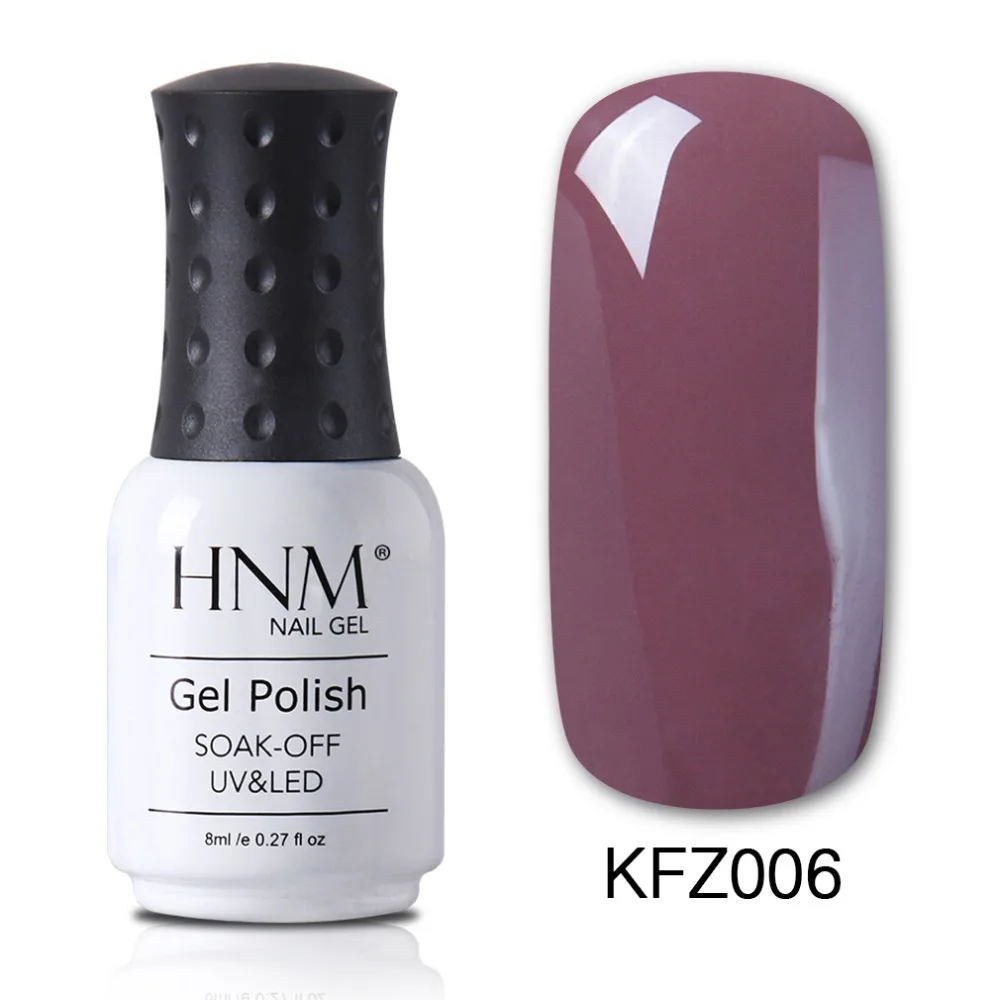 Гель лак для ногтей HNM кофейно коричневый полуперманентный УФ 8 мл|gel polish uv|nail gel