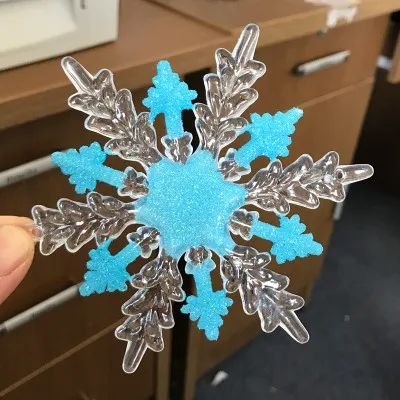 

11cm Acrylic Snowflake for Christmas tree Hanging or Window Decoration Christmas Pendant & Drop Ornaments