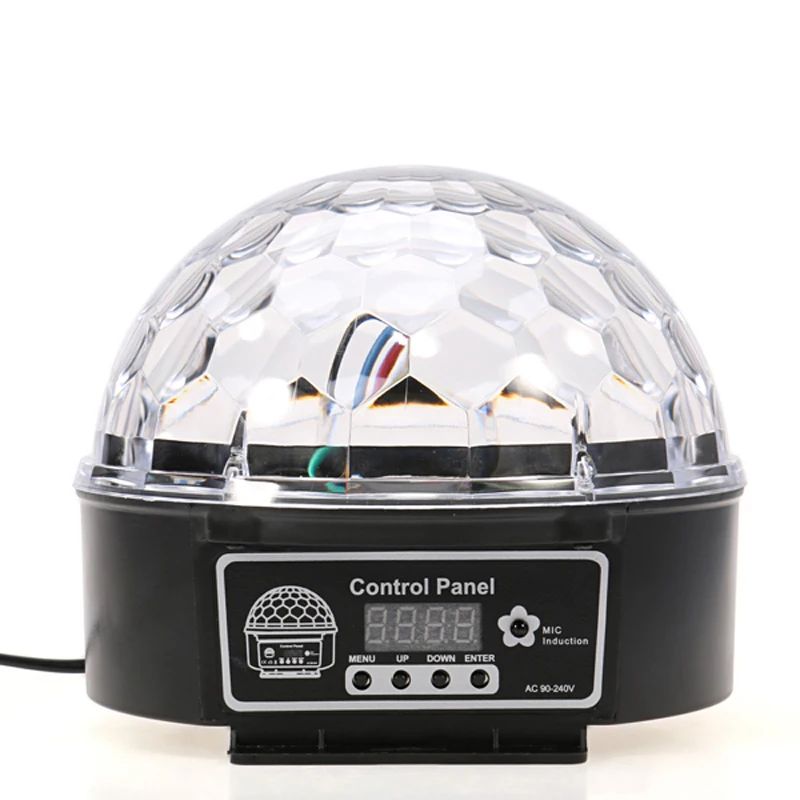 Новый 18 Вт RGB LED 6-КАНАЛЬНЫЙ Кристалл Magic Ball Световой эффект Дискотека DJ Освещение