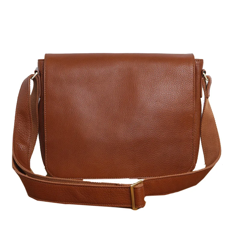 LANSPACE Натуральная кожа Мужская сумка через плечо для отдыха из коровьей кожи в