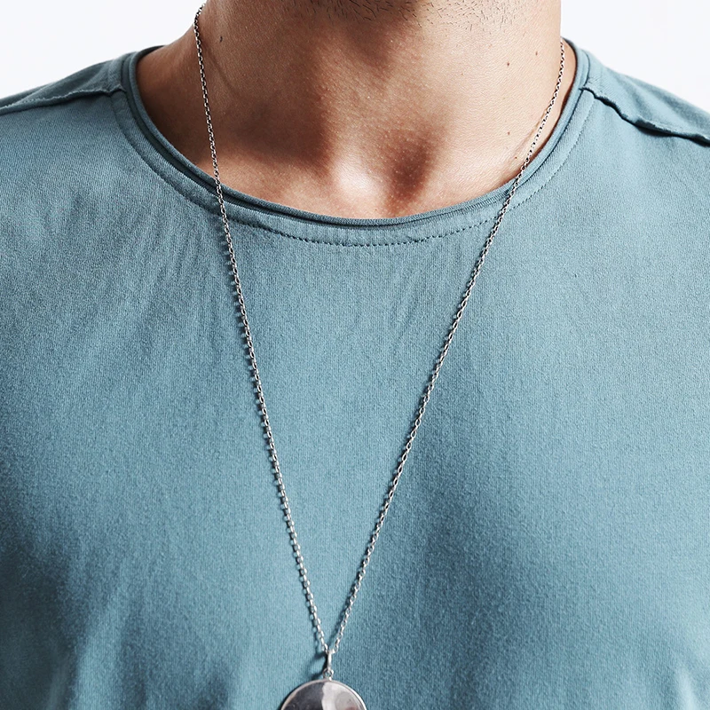 Мужская повседневная футболка SIMWOOD стильная осенняя с длинным рукавом