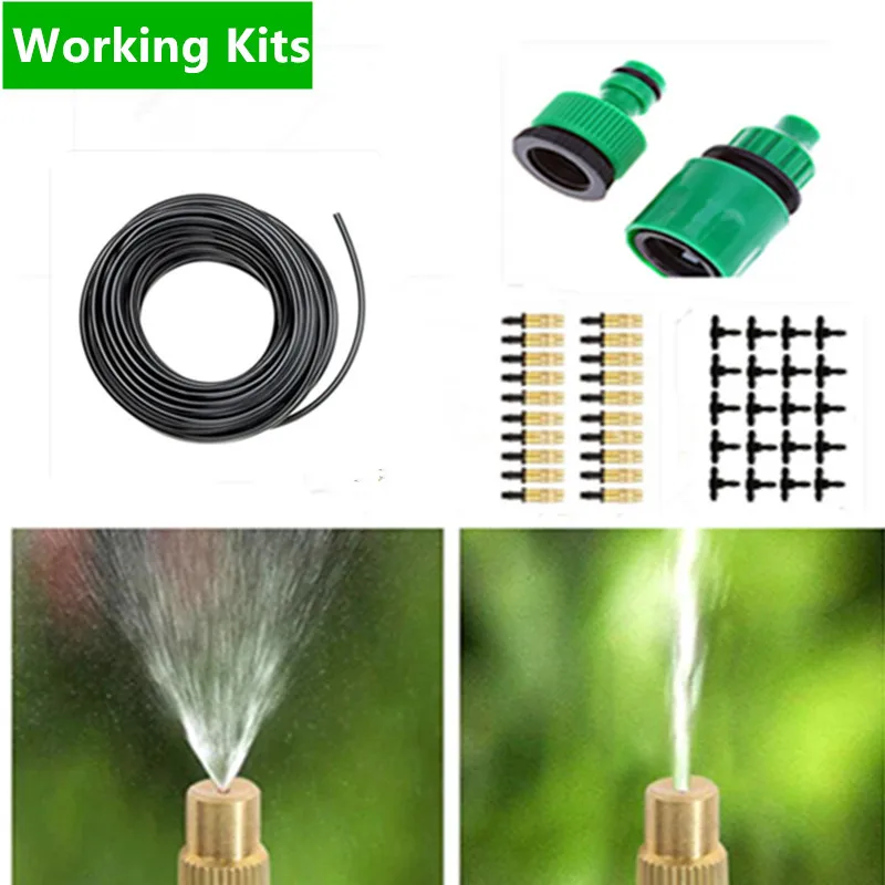 Латунный Регулируемый набор разбрызгивателя для полива 25 м|irrigation kit|self wateringdrip