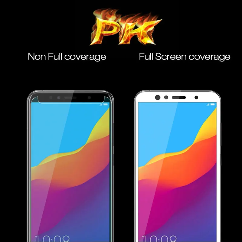 Полное покрытие закаленное стекло для Huawei Y6 Prime 2018 Защитная пленка экрана Y 6
