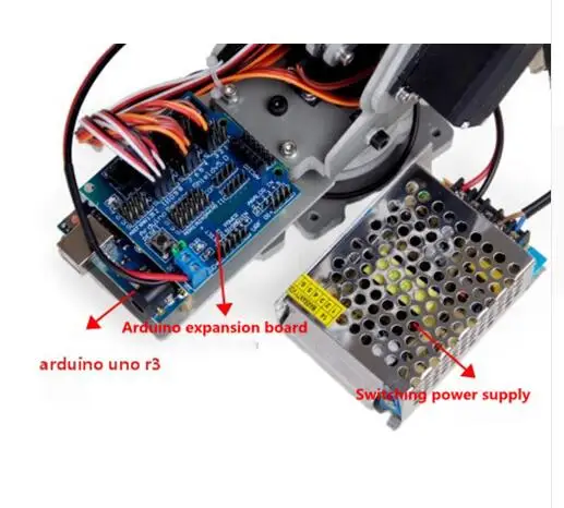 Бортовой робот-система управления 6 DOF/4 DOF Arduino uno r3 для 5 В 4A импульсный источник