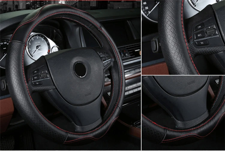 Кожаный чехол рулевого колеса автомобиля авто аксессуары для toyota prius 20 30 highlander rav 4 rav4 camry 40 50 corolla wish