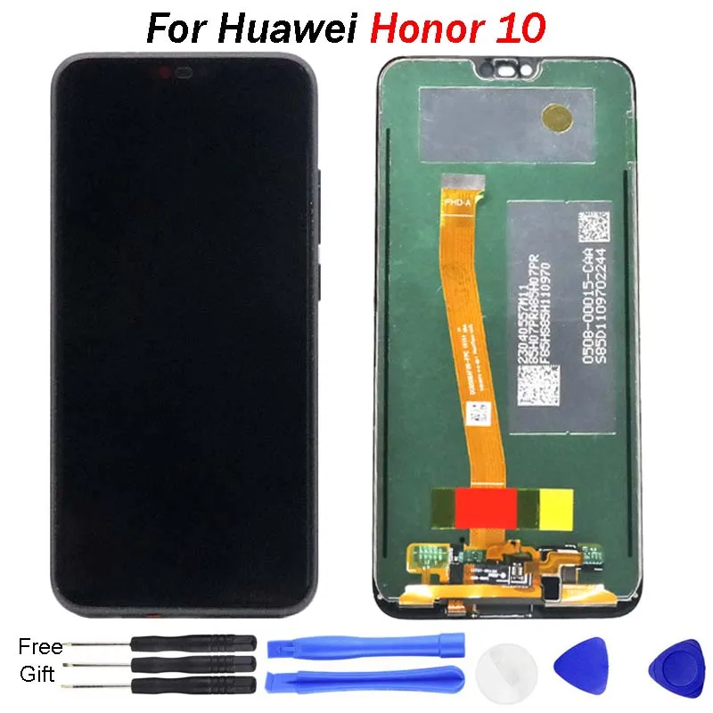 Оригинальный Для huawei Honor 10 ЖК дисплей с сенсорным экраном дигитайзер для экран