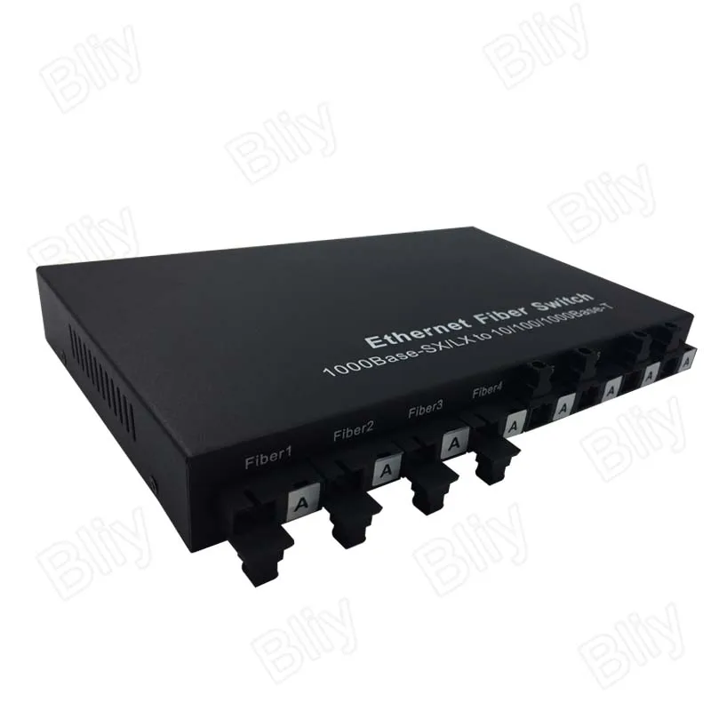 Шэньчжэнь завод 8 100 Мбит/с оптический порт 2 10/100/1000 м RJ45 порт SC 20 км Быстрый оптоволоконный коммутатор питания через Ethernet сетевой гигабитный коммутатор rj45
