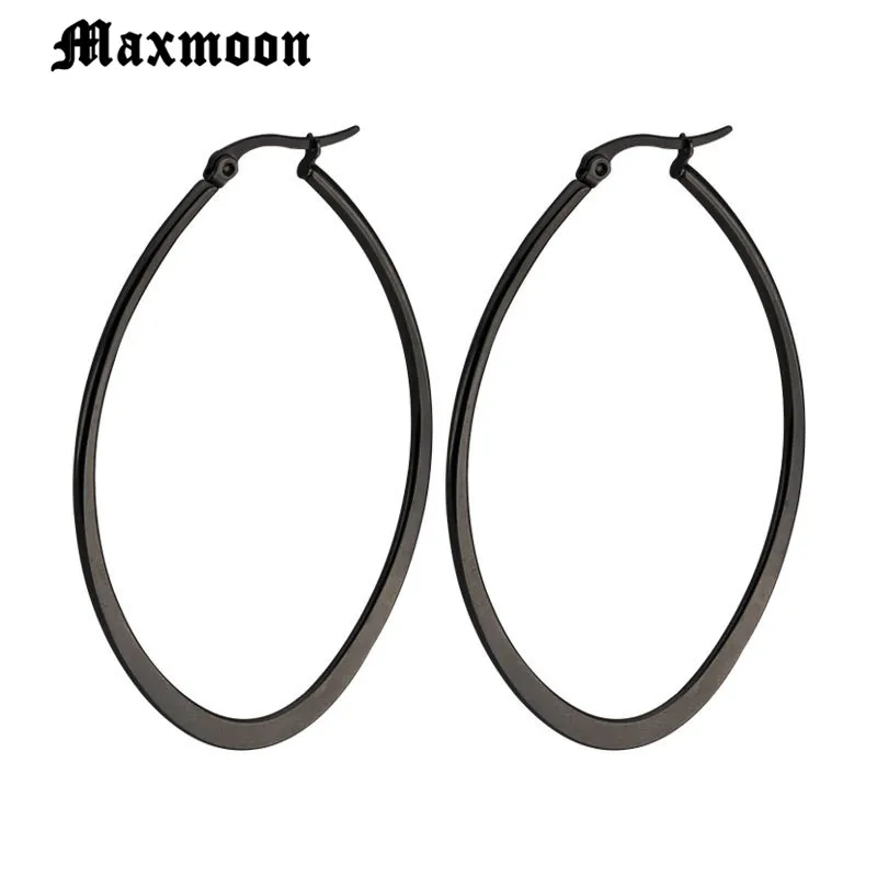 Maxmoon/горячая распродажа серьги-кольца в форме эллипса 2018 модные стильные серьги