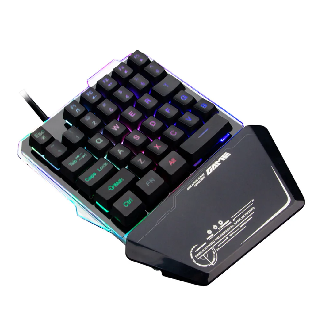 Новая дизайнерская Проводная игровая клавиатура G40 черная смешанная подсветка 35