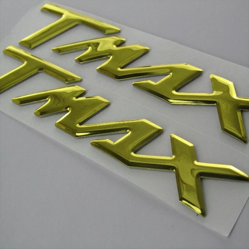 

Бесплатная доставка 3 м топливный бак Левая Правая боковая эмблема оригинальные OEM 3D наклейки для TMAX500 TMAX 530 20-15 золотой цвет