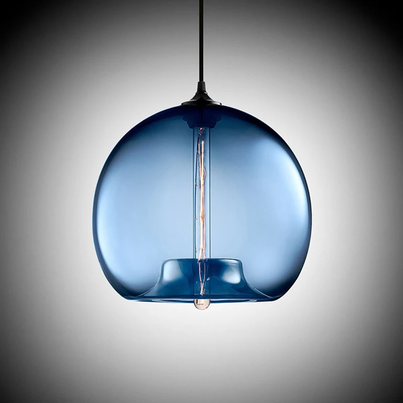 Светодиодные подвесные светильники e27 / e26 с цветными стеклянными шариками 6