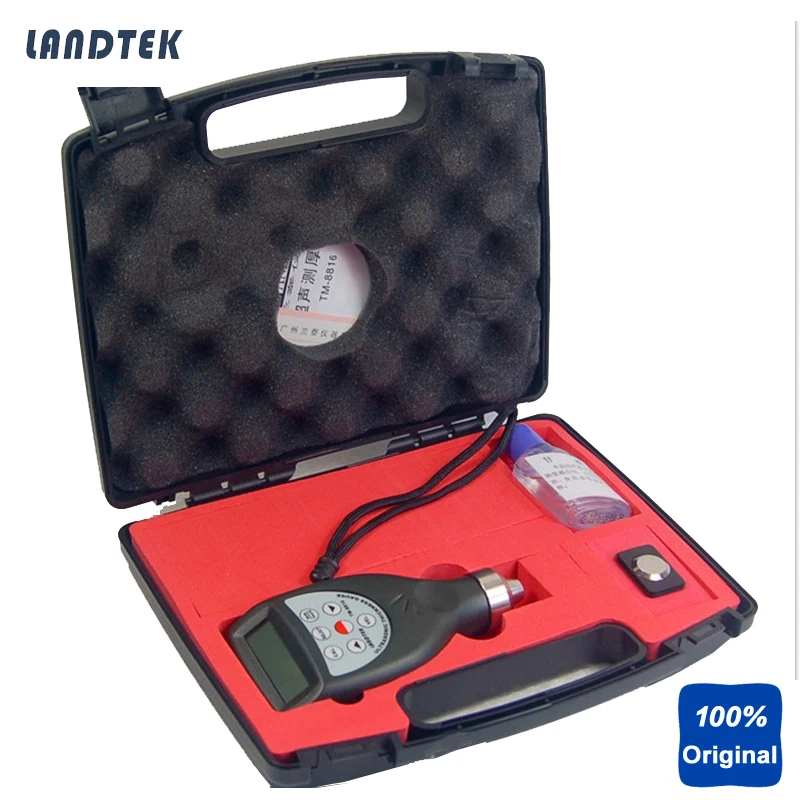 Цифровой ультразвуковой толщиномер измеритель толщины тестер гаж 1 0 ~ 200 мм 05 8