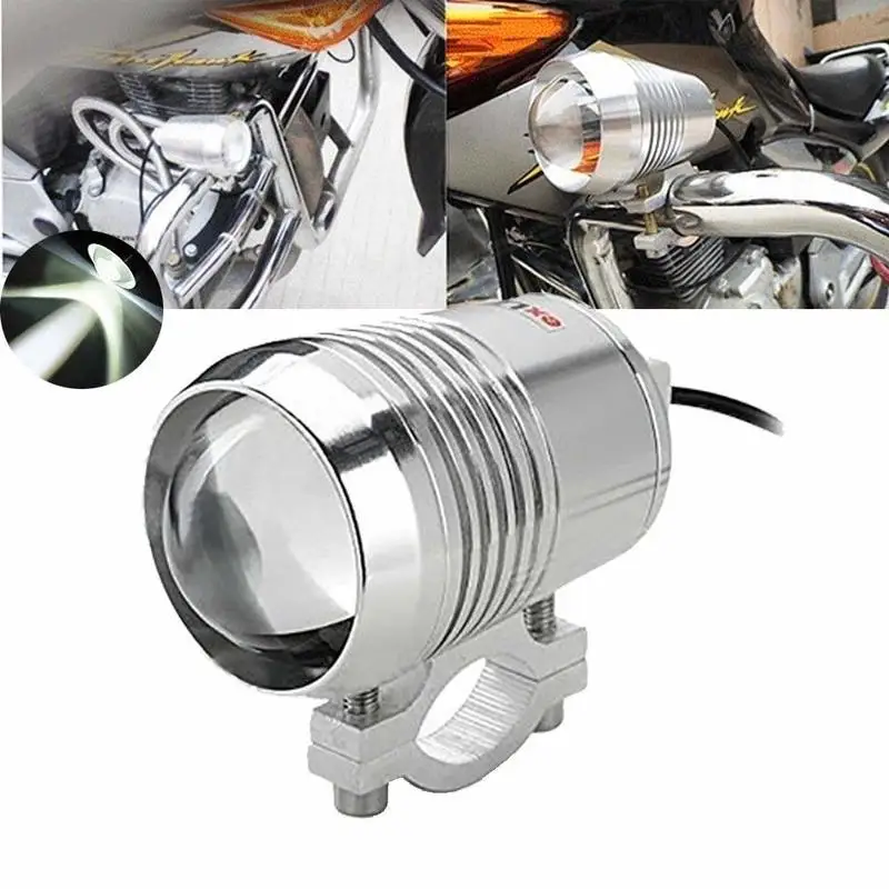 

Motorcycle LED Spotlight 30W U2 Spot Light Chrome Housing 6000K- 7000K Super Bright Motor Running Light Driving Lamp (1-Pa