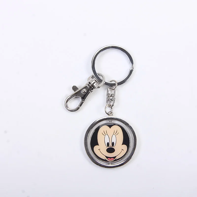 minnie Милый мультфильм цинковый сплав Подарочный Брелок для ключей брелок для женщин девочек с мешком фигурка подвески части ключ кошельки - Цвет: minnie