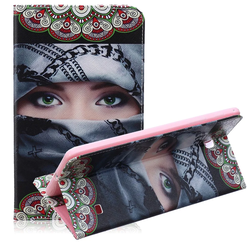 (Slim Fit) фолио флип гибридный печати кожа pu case кожного покрова карты слот для samsung