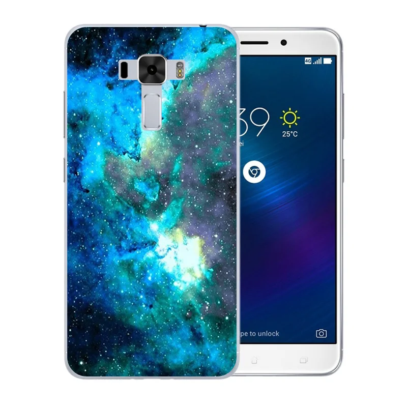For Asus Zenfone 3 Laser ZC551KL Phone Case Starry Sky Pattern Coque Soft Silicone Luxury Funda |