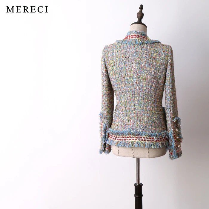 2018 Женская твидовая куртка | одежда