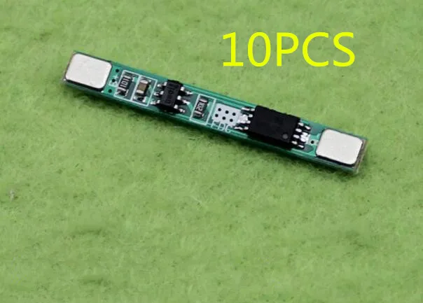 10 шт. защитная плата для литиевых батарей 1S 3 7 В 2 5a полимер BMS PCM PCB разрядка модуль