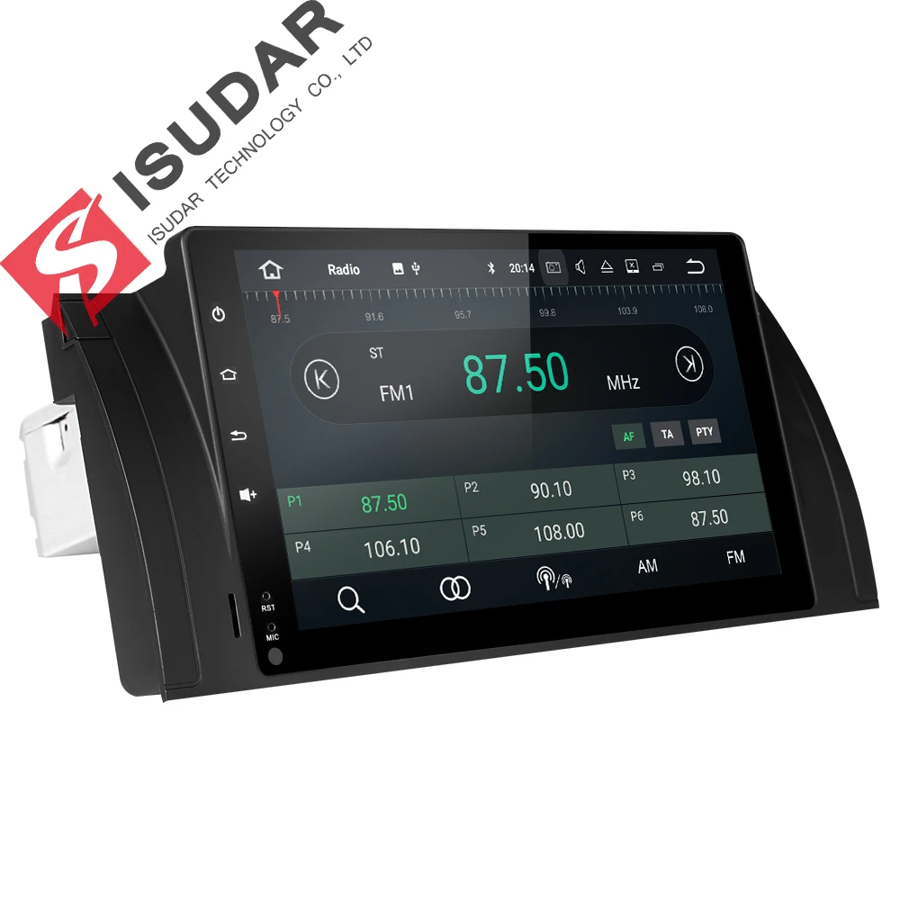 Isudar автомобиля мультимедийный плеер gps Automotivo Android 8 1 один Din для BMW/E39/E53/X5/M5 радио FM 4 ядра Оперативная память 2