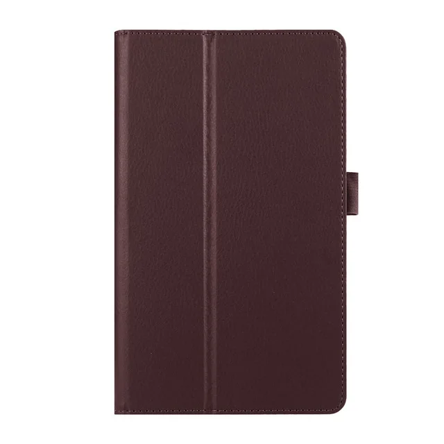 brown Подставка литчи из искусственной кожи чехол для lenovo Idea Tab 10,1 A10-70 A7600 A7600-h A7600-f 10,1 дюймов планшет чехол+ Защитная пленка на экран+ подставка для ручек - Цвет: brown