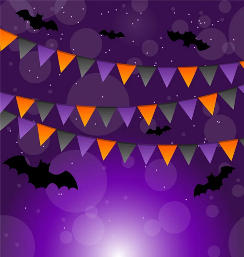 

Halloween Props Decoration Photo Backdrops Backgrounds Pumpkin Printed Studio Retro Wallpaper For Indoor Studio D-2939